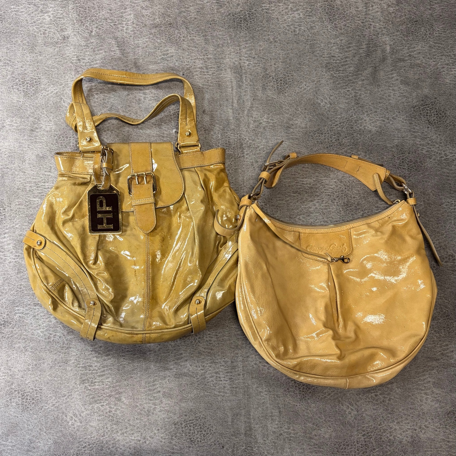 Dooney & Bourke Yellow Patent Purse Bundle Of 2